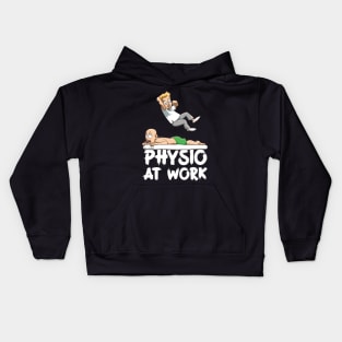 Wrestling physiotherapist Physio at Work Kids Hoodie